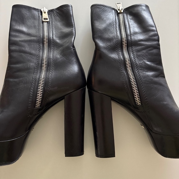 Gucci Platform Black Leather Boot SZ 9.5 - Picture 8 of 10